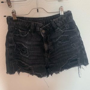 Black american eagle jean shorts